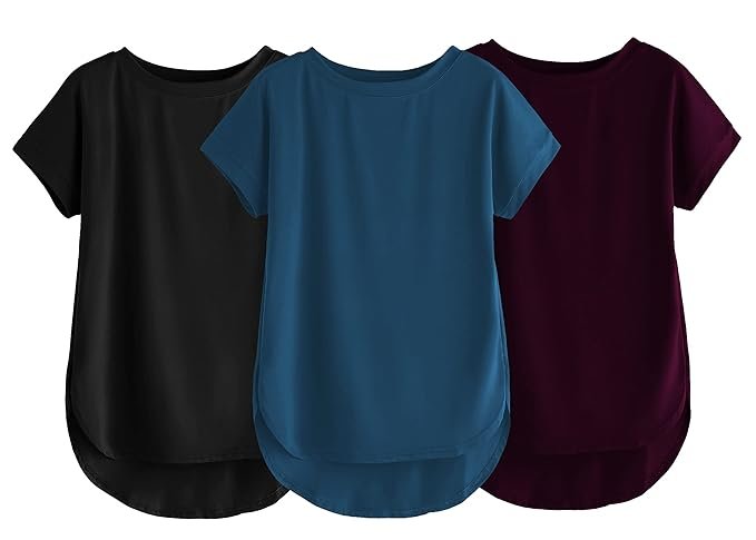 Best and Stylish XXXL T Shirts For Women Fabricorn Stylish Plain Up and Down Cotton T Shirts