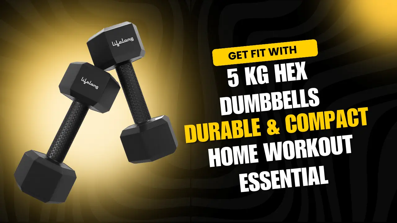 Get Fit With Hex Dumbells : 5 Kg Dumbell Durable & Compact Home Workout Essential | TrendFinds